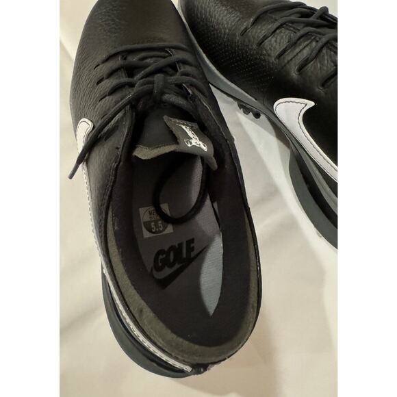 NIKE AIR ZOOM VICTORY TOUR 2 GOLF SHOES BLACK WHITE MEN 5.5 / WMN 7 New! Leather - Picture 6 of 7